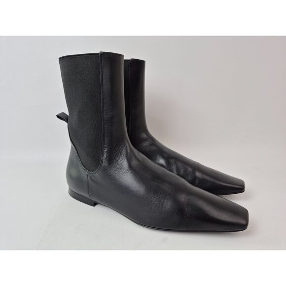 Toteme Black Ankle Boots - Picture 1 of 6